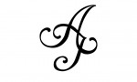 Monogram til brudepar AJ, graveret i glas og endog udført som tatovering på brudens håndled!