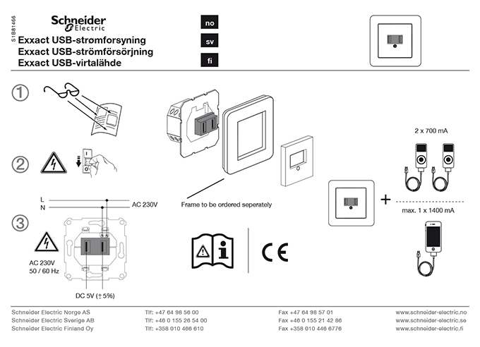 Schneider Electric brugsanvisning